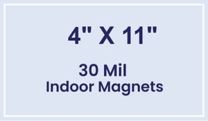 Magnet - 4x11 Square Corners - 30 Mil