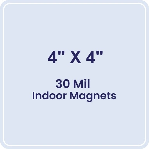 4x4 Round Corners Indoor Magnets - 30 Mil