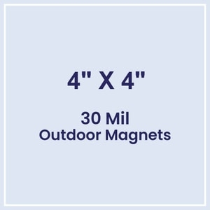4x4 Square Corners Outdoor Magnets - 30 Mil