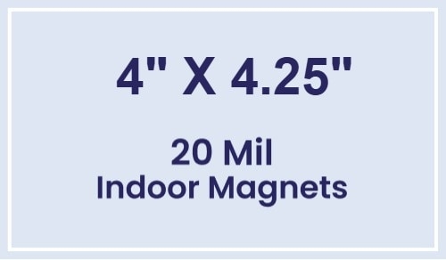 Magnets - 4x4.25 Square Corners - 20 mil - 4 Color Process