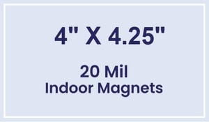 Magnets - 4x4.25 Square Corners - 20 mil - 4 Color Process