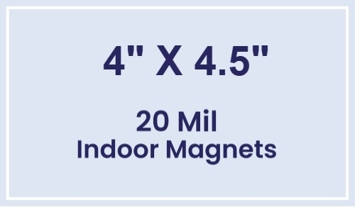 Magnets - 4x4.5 Square Corners - 20 mil - 4 Color Process