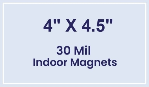 Magnet - 4x4.5 Square Corners - 30 Mil