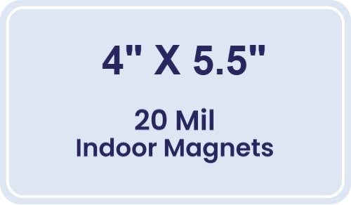 Magnet - 4x5.5 Round Corners - 20 mil