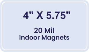 Magnet - 4x5.75 Round Corners - 20 mil