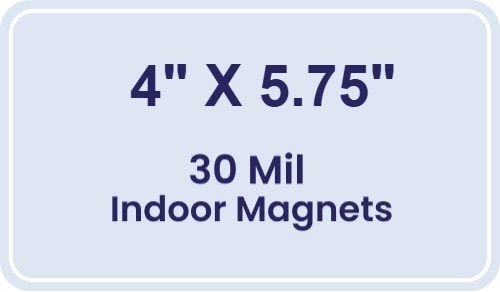 Magnet - 4x5.75 Round Corners - 30 Mil