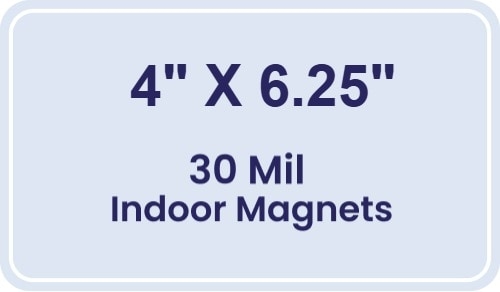 Magnet - 4x6.25 Round Corners - 30 Mil