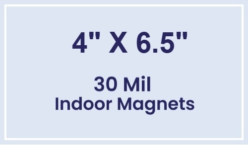 Magnet - 4x6.5 Square Corners - 30 Mil