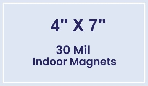 4x7 Square Corners Indoor Magnets - 30 Mil