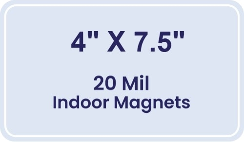 Magnet - 4x7.5 Round Corners - 20 mil