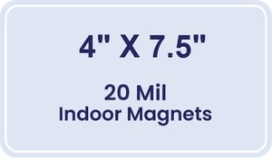 Magnet - 4x7.5 Round Corners - 20 mil