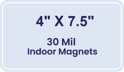 Magnet - 4x7.5 Round Corners - 30 Mil