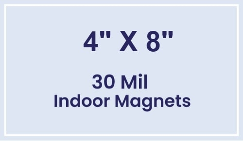 4x8 Square Corners Indoor Magnets - 30 Mil