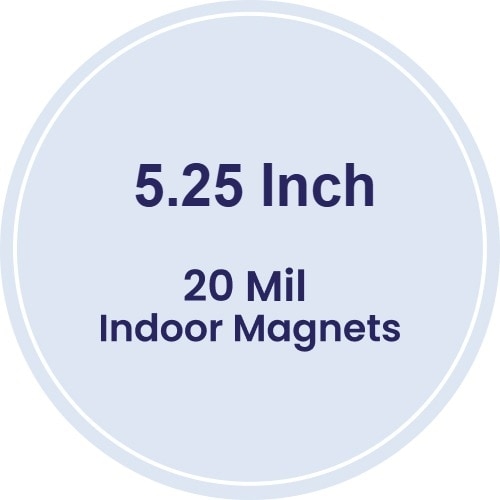 Magnet - 5.25" Diameter Circle - 20 Mil
