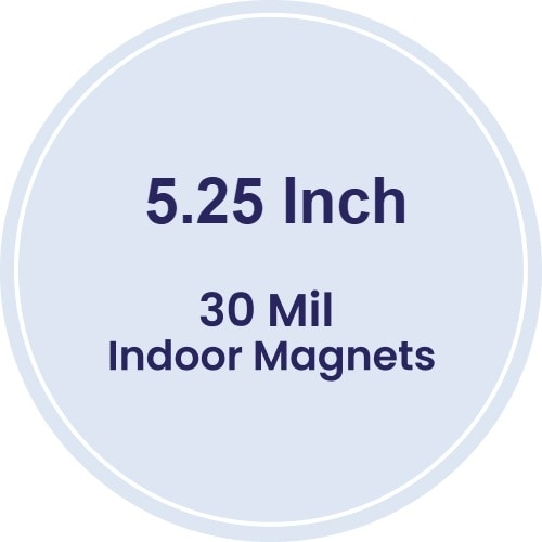 Magnet - 5.25" Diameter Circle - 30 Mil