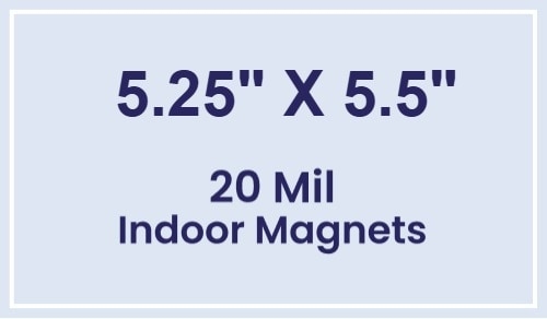 Magnet - 5.25x5.5 Square Corners - 20 mil