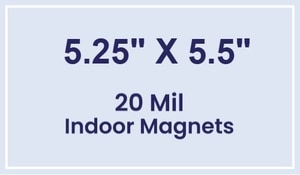 Magnet - 5.25x5.5 Square Corners - 20 mil
