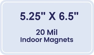 Magnet - 5.25x6.5 Round Corners - 20 mil