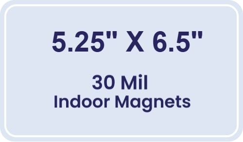 Magnet - 5.25x6.5 Round Corners - 30 Mil