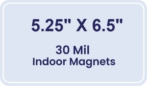 Magnet - 5.25x6.5 Round Corners - 30 Mil