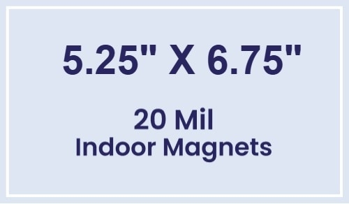 Magnet - 5.25x6.75 Square Corners - 20 mil