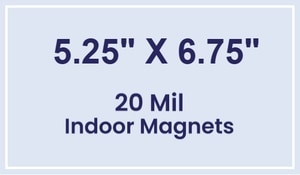 Magnet - 5.25x6.75 Square Corners - 20 mil