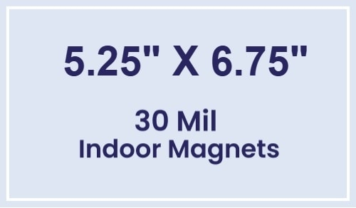 Magnet - 5.25x6.75 Square Corners - 30 Mil