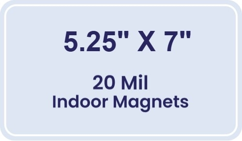 Magnet - 5.25x7 Round Corners - 20 mil