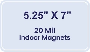 Magnet - 5.25x7 Round Corners - 20 mil