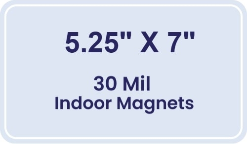 Magnet - 5.25x7 Round Corners - 30 Mil