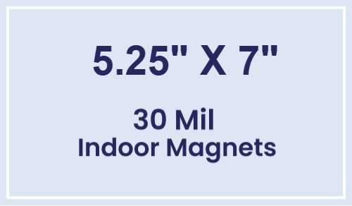 Magnet - 5.25x7 Square Corners - 30 Mil