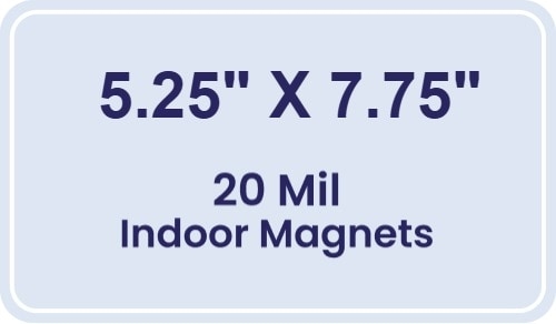 Magnet - 5.25x7.75 Round Corners - 20 mil