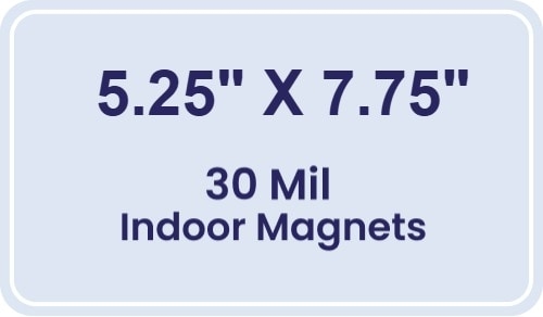 Magnet - 5.25x7.75 Round Corners - 30 Mil