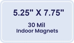 Magnet - 5.25x7.75 Round Corners - 30 Mil