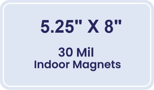 Magnet - 5.25x8 Round Corners - 30 Mil