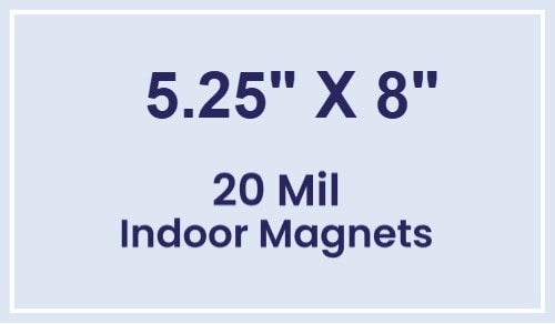 Magnets - 5.25x8 Square Corners - 20 Mil - 4 Color Process