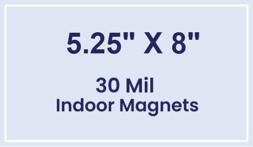 Magnet - 5.25x8 Square Corners - 30 Mil