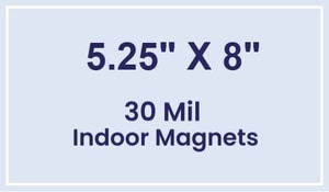 Magnet - 5.25x8 Square Corners - 30 Mil