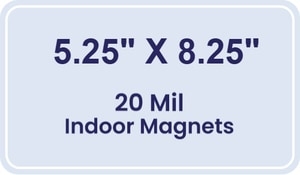 Magnet - 5.25x8.25 Round Corners - 20 mil