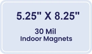 Magnet - 5.25x8.25 Round Corners - 30 Mil
