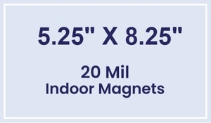 Magnet - 5.25x8.25 Square Corners - 20 mil
