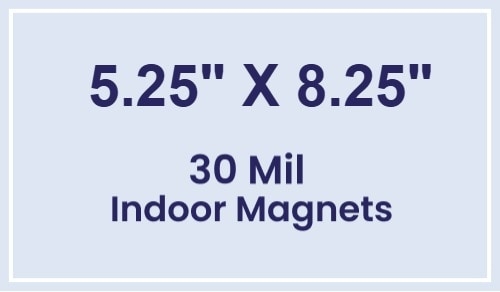 Magnet - 5.25x8.25 Square Corners - 30 Mil