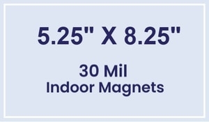 Magnet - 5.25x8.25 Square Corners - 30 Mil