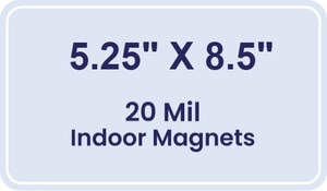 Magnet - 5.25x8.5 Round Corners - 20 mil