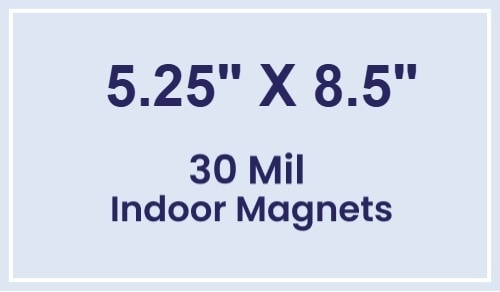 Magnet - 5.25x8.5 Square Corners - 30 Mil