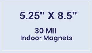 Magnet - 5.25x8.5 Square Corners - 30 Mil