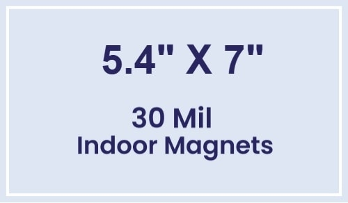 Magnet - 5.4x7 Square Corners - 30 Mil