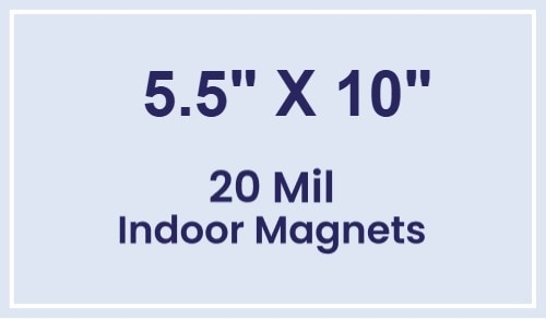 Magnet - 5.5x10 Square Corners - 20 mil