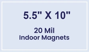 Magnet - 5.5x10 Square Corners - 20 mil