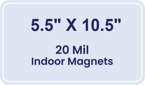 Magnet - 5.5x10.5 Round Corners - 20 mil